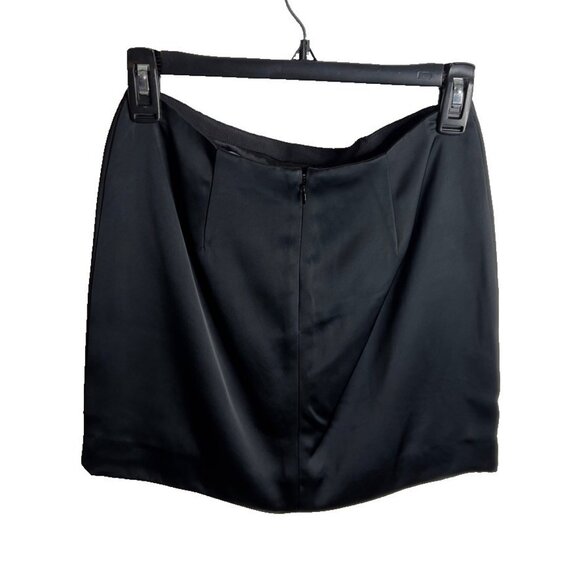 Madewell Womens $98 Satin Mini Skirt in Black Size 00 NT387 - Picture 6 of 6